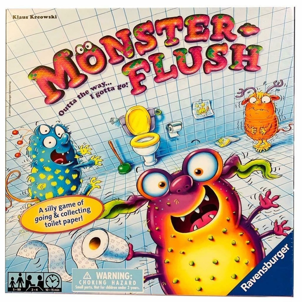 NEW IN BOX NIB Ravensburger Monster Flush Children's Board Game